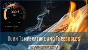 burn temperature and thresholds burn temperature and thresholds