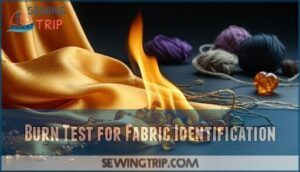 burn test for fabric identification
