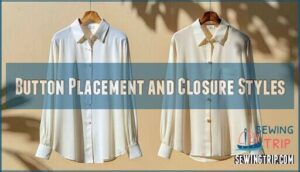 button placement and closure styles