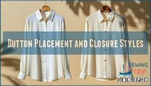 button placement and closure styles button placement and closure styles