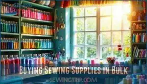 buying sewing supplies in bulk