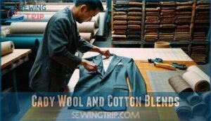 cady wool and cotton blends