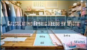 calculating fabric needs by width