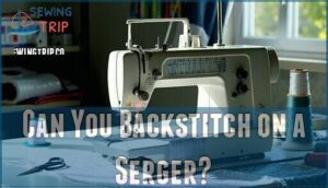 can you backstitch on a serger