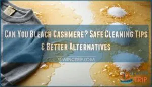 can you bleach cashmere