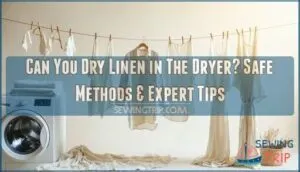 can you dry linen in the dryer