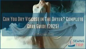 can you dry viscose in the dryer