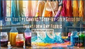 can you dye canvas