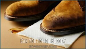 can you polish suede