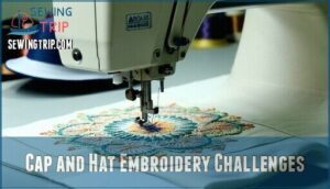 cap and hat embroidery challenges