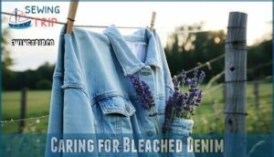 caring for bleached denim