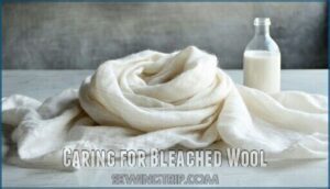 caring for bleached wool