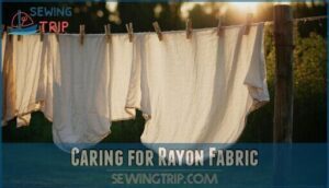 caring for rayon fabric