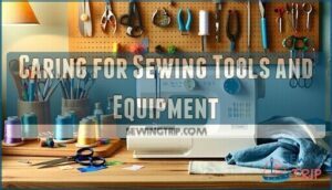 caring for sewing tools and equipment