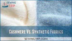 cashmere vs. synthetic fabrics