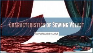 characteristics of sewing velvet