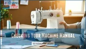 checking your machine manual