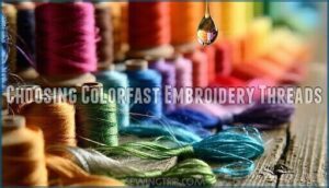 choosing colorfast embroidery threads