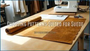 choosing patterns suited for suede