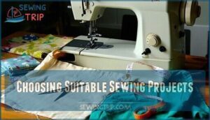 choosing suitable sewing projects