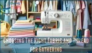 choosing the right fabric and thread for gathering