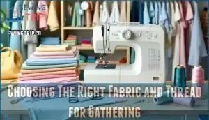 choosing the right fabric and thread for gathering
