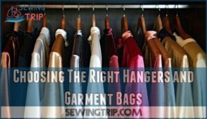 choosing the right hangers and garment bags