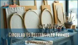 circular vs rectangular frames