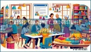 classes, community, and customer support