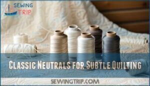 classic neutrals for subtle quilting