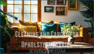 cleaning and caring for upholstery fabrics