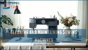 cleaning and maintaining sewing machines