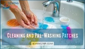 cleaning and pre-washing patches cleaning and pre-washing patches