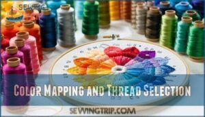 color mapping and thread selection