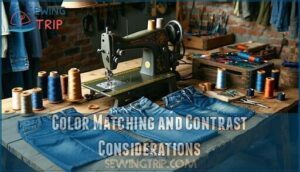 color matching and contrast considerations