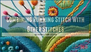 combining running stitch with other stitches
