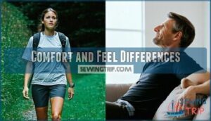 comfort and feel differences
