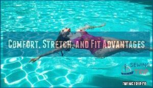 comfort, stretch, and fit advantages
