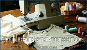 common machine sewing stitches explained