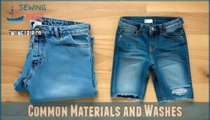 common materials and washes