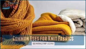 common uses for knit fabrics