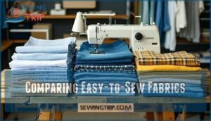 comparing easy-to-sew fabrics
