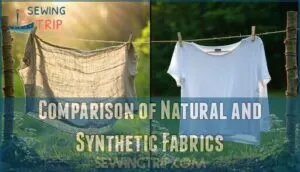 comparison of natural and synthetic fabrics
