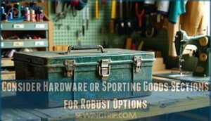 consider hardware or sporting goods sections for robust options