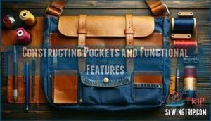 constructing pockets and functional features
