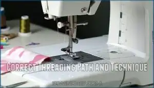 correct threading path and technique
