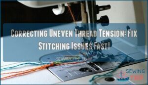 correcting uneven thread tension