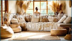cotton for natural look and feel