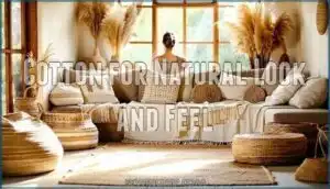 cotton for natural look and feel