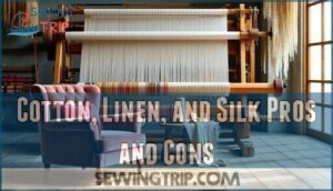 cotton, linen, and silk pros and cons